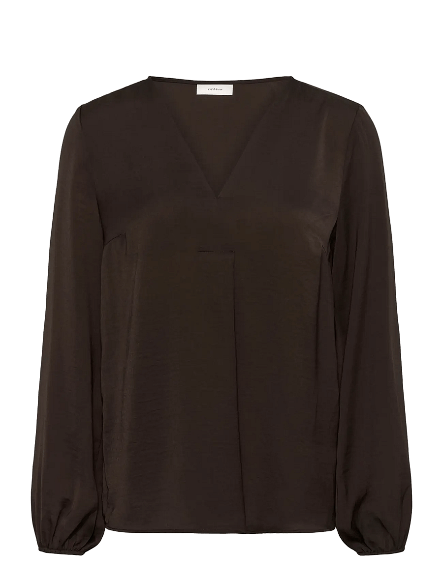 InWear - RindaIW Blouse - långärmade blusar - chocolate brown - 1