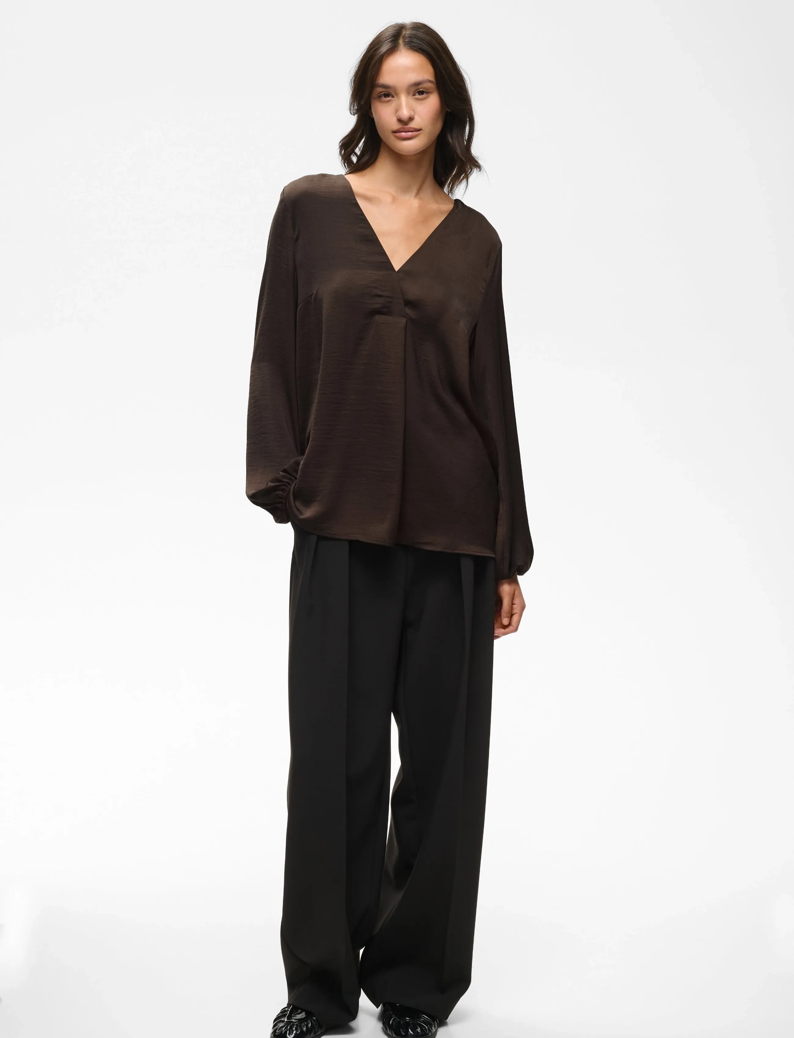 InWear RindaIW Blouse - Långärmade blusar - CHOCOLATE BROWN / brown