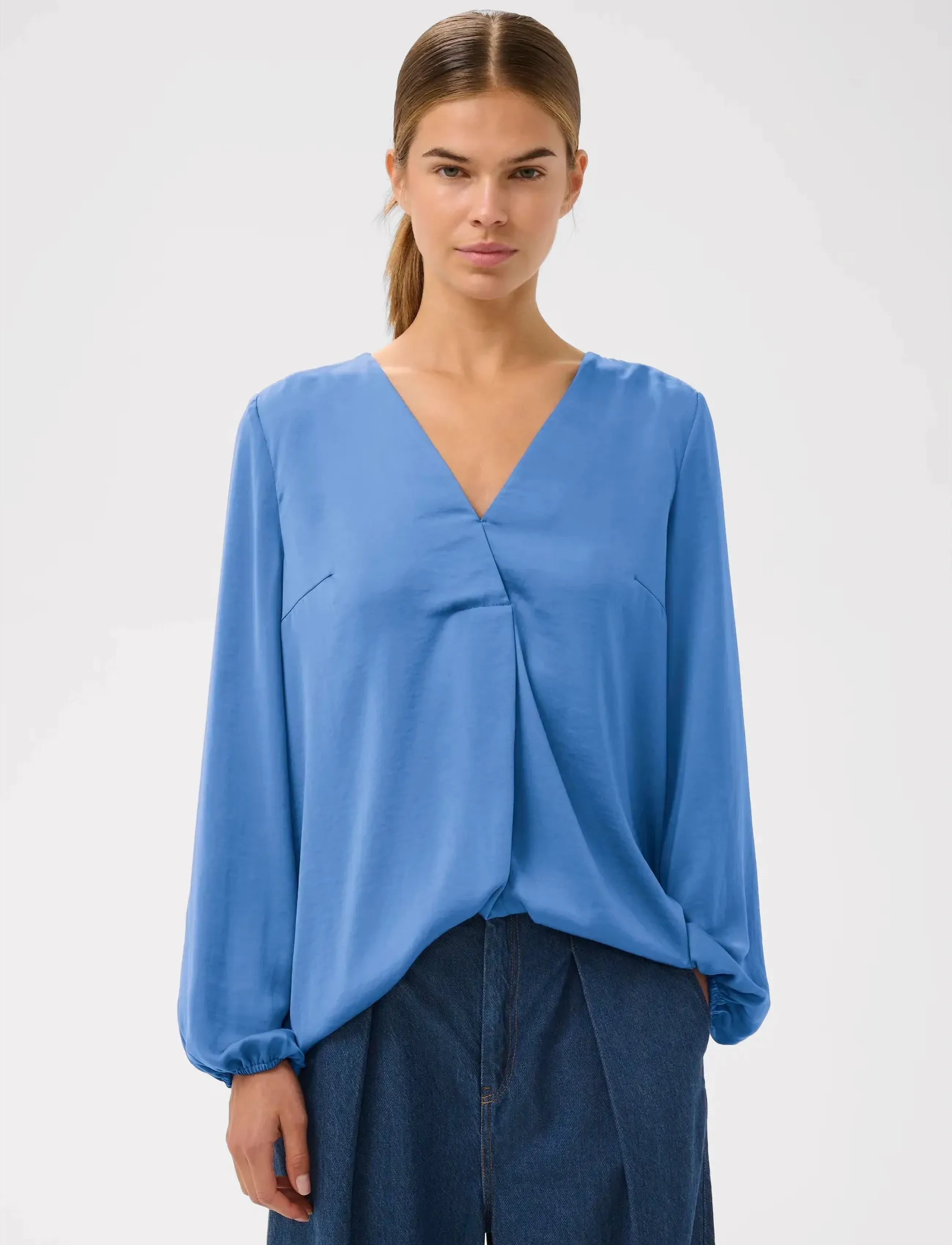 InWear - RindaIW Blouse - long sleeved blouses - dutch blue - 4