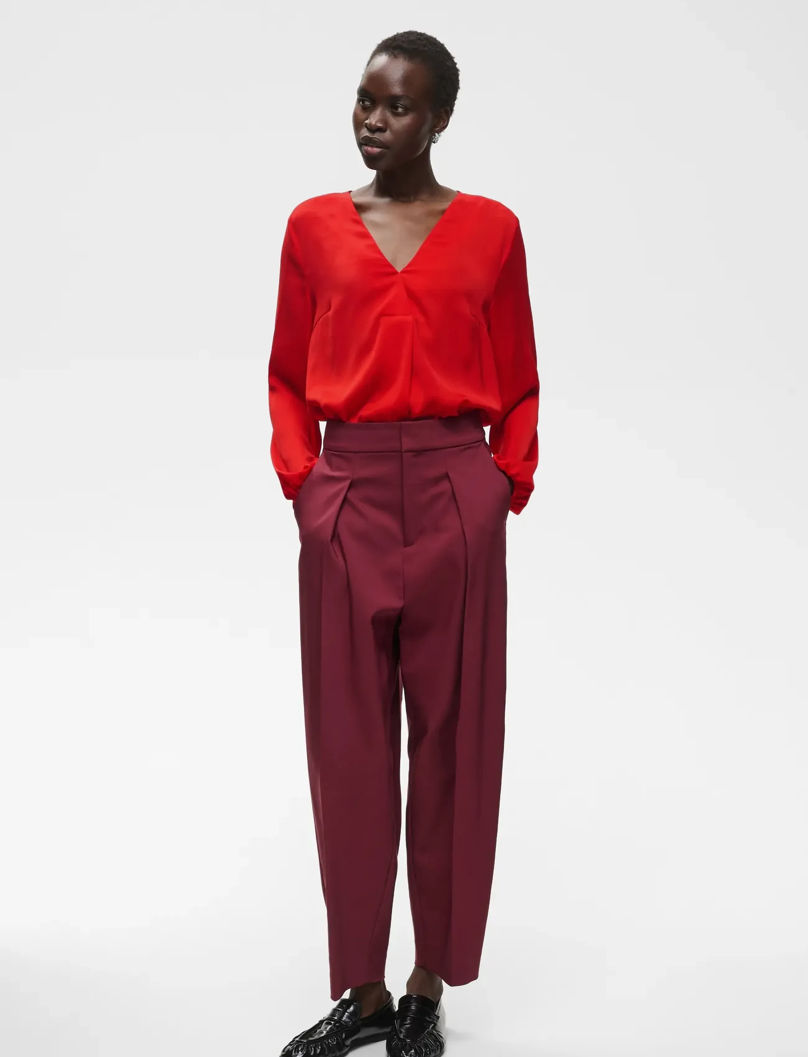 InWear - RindaIW Blouse - langærmede bluser - hot lips - 3