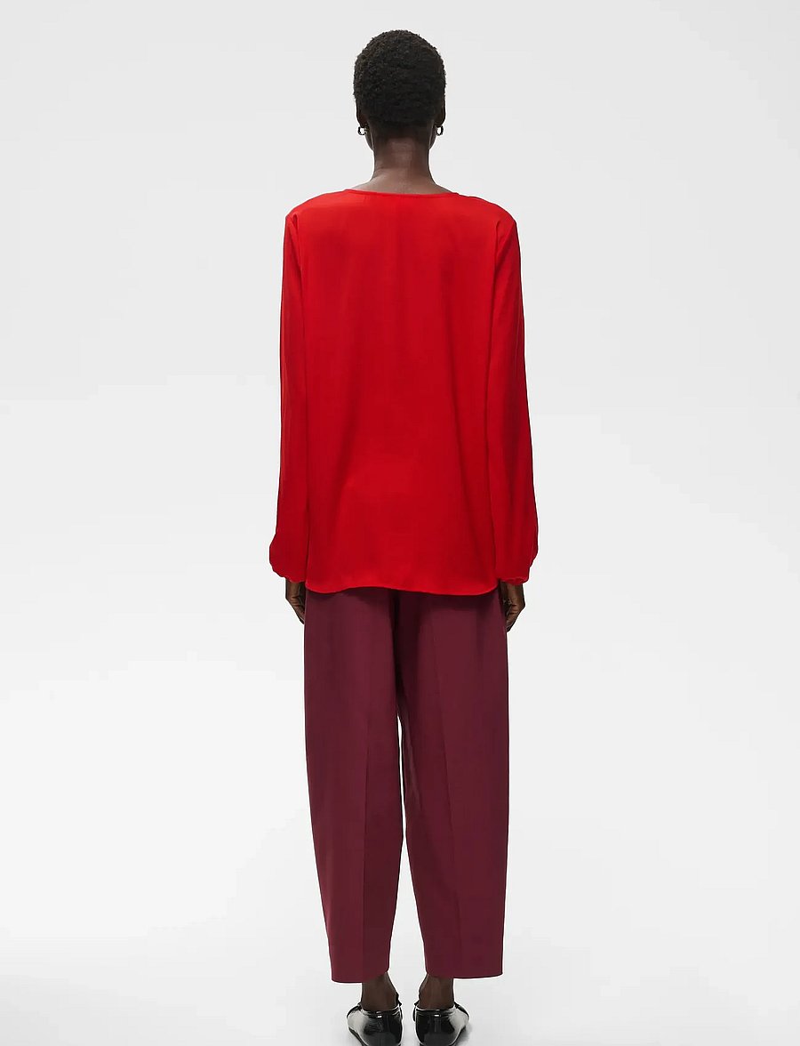 InWear - RindaIW Blouse - langærmede bluser - hot lips - 4