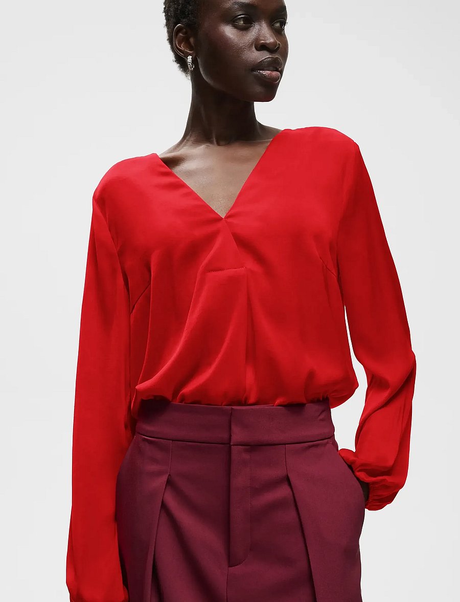 InWear - RindaIW Blouse - langærmede bluser - hot lips - 5