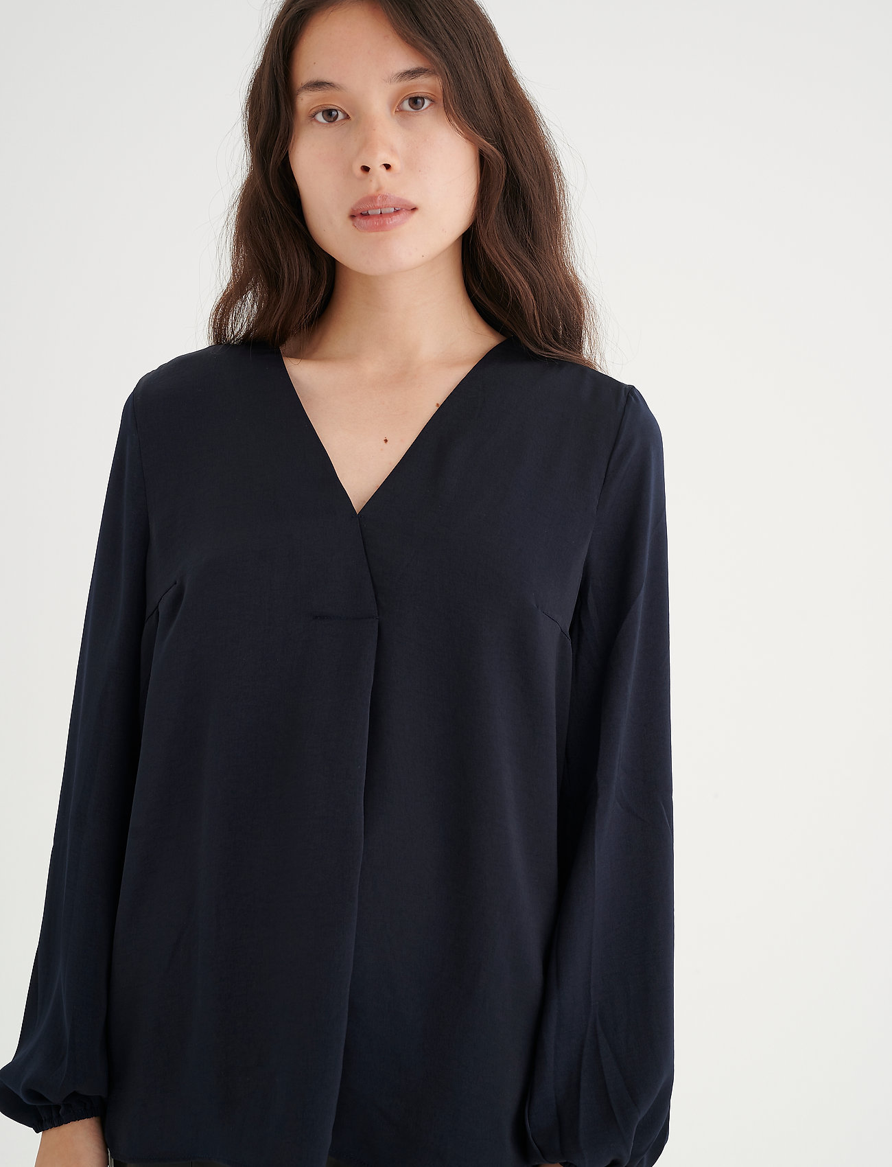 InWear Rindaiw Blouse, 34, Blue, Bluser > Langærmede, Dame