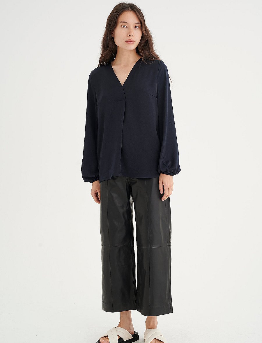 InWear - RindaIW Blouse - langærmede bluser - marine blue - 3