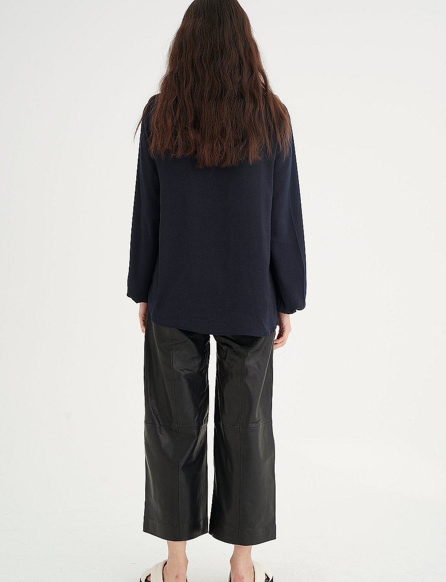 InWear - RindaIW Blouse - langærmede bluser - marine blue - 4