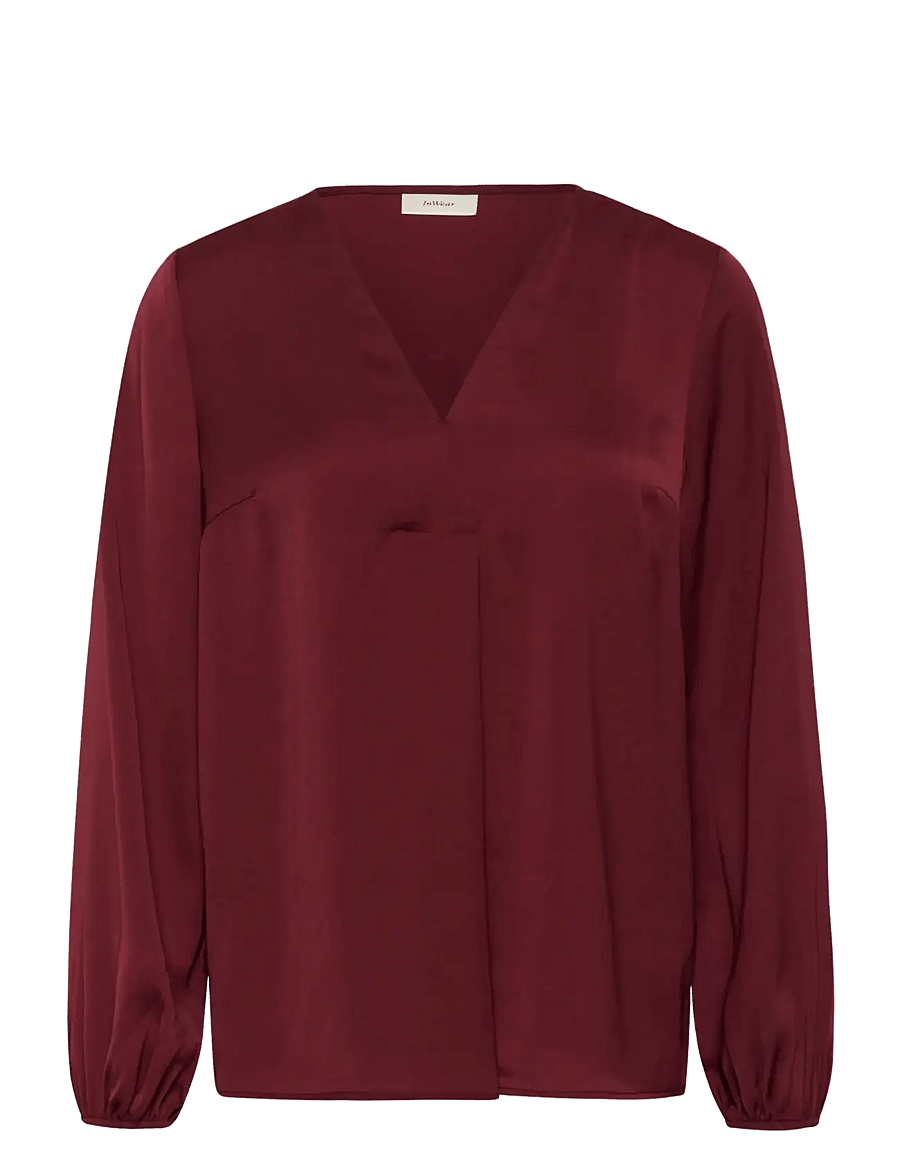 InWear - RindaIW Blouse - pikkade varrukatega pluusid - zinfandel - 1