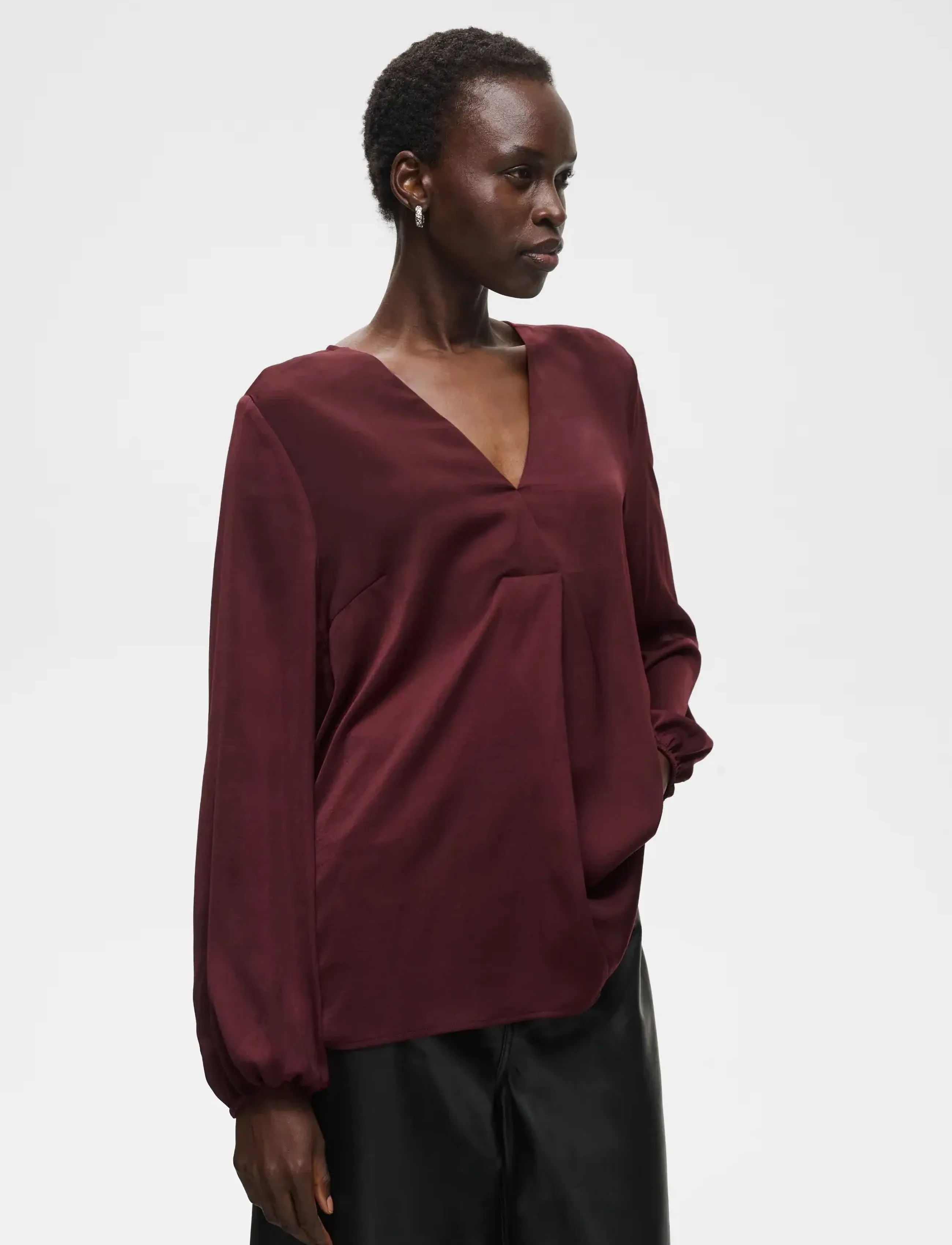 InWear RindaIW Blouse - Riided - ZINFANDEL / burgundy