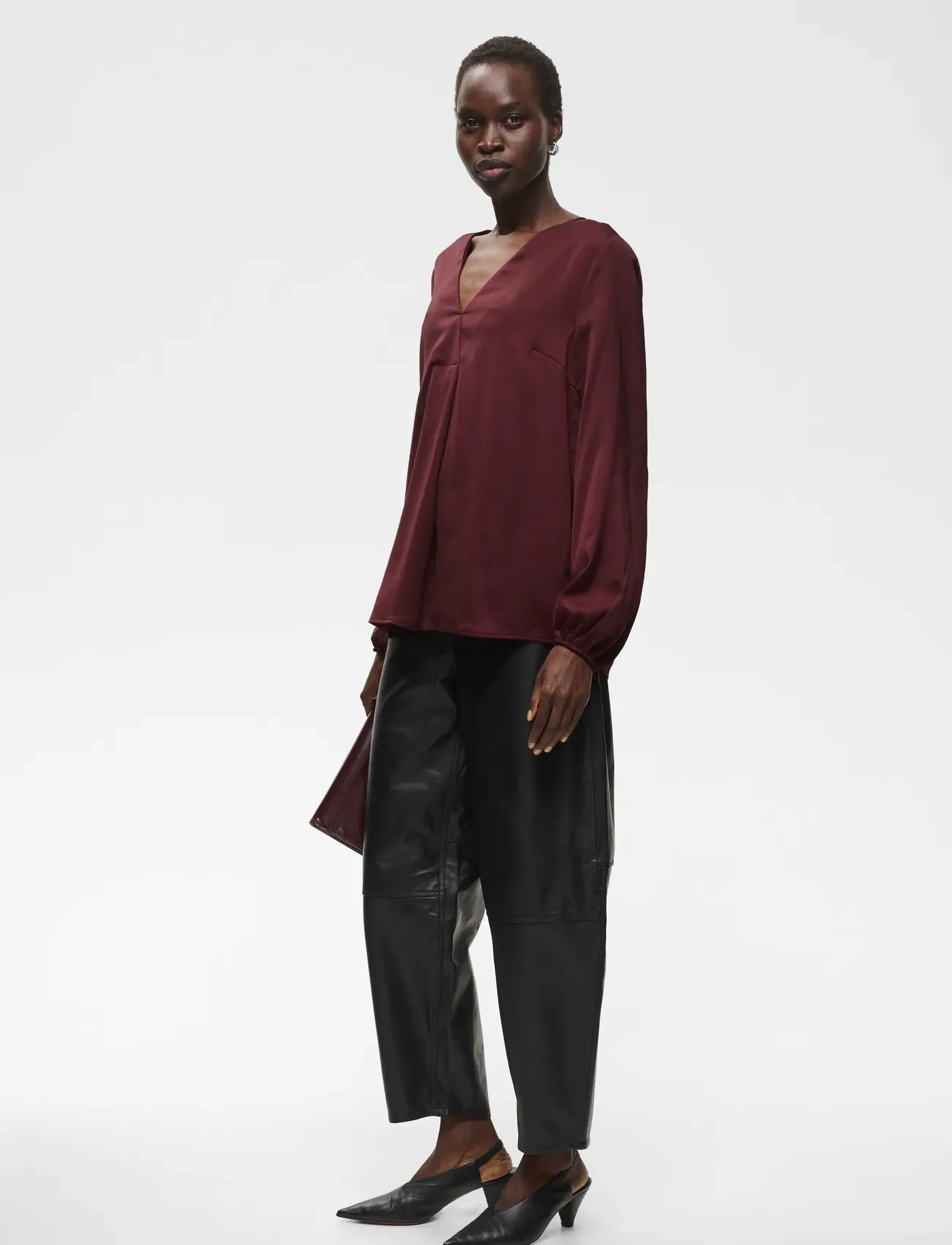 InWear - RindaIW Blouse - pikkade varrukatega pluusid - zinfandel - 3