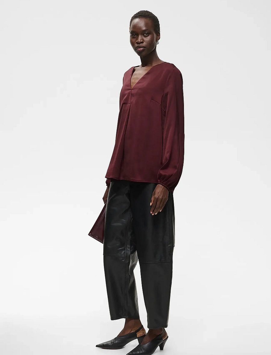 InWear - RindaIW Blouse - pikkade varrukatega pluusid - zinfandel - 3