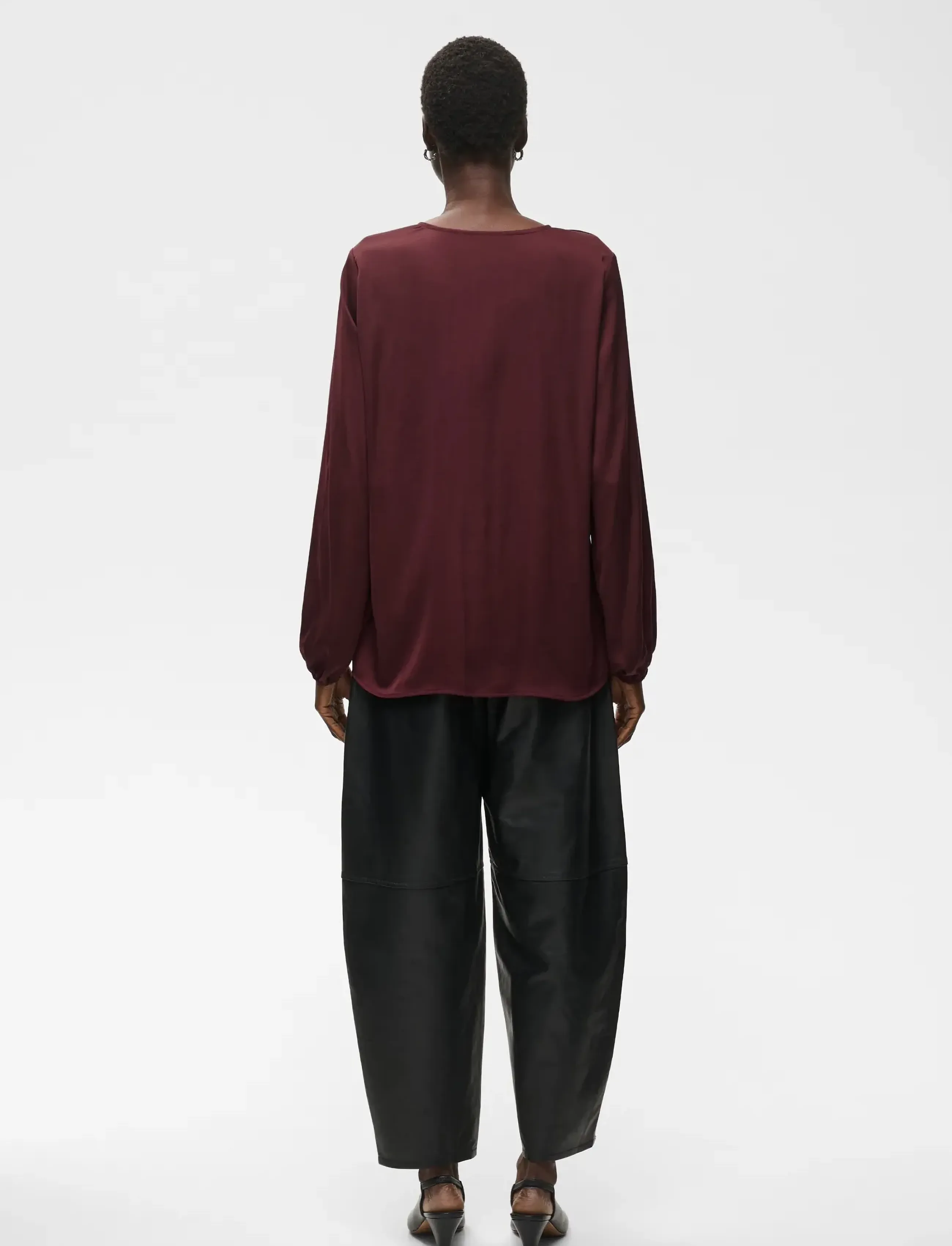 InWear - RindaIW Blouse - pikkade varrukatega pluusid - zinfandel - 4