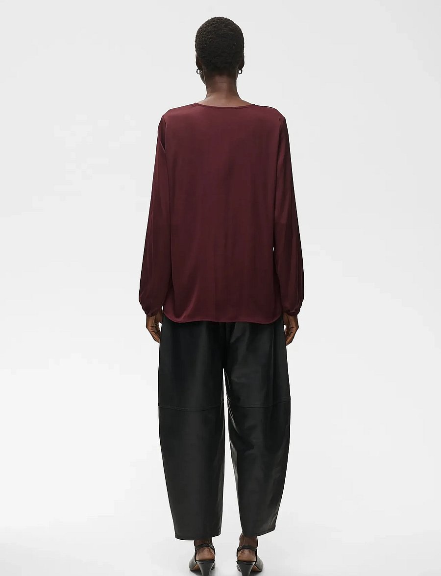 InWear - RindaIW Blouse - pikkade varrukatega pluusid - zinfandel - 4