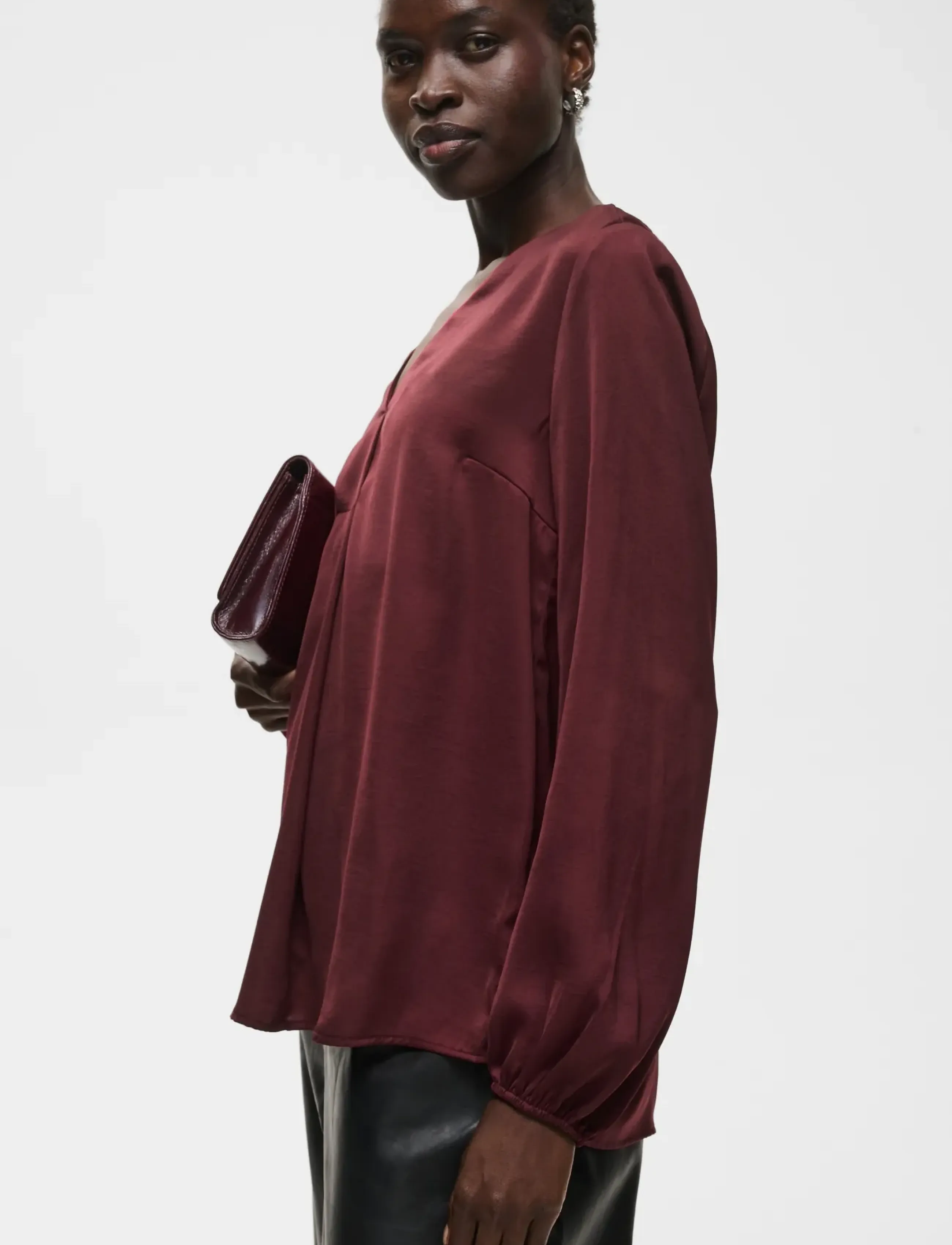 InWear - RindaIW Blouse - pikkade varrukatega pluusid - zinfandel - 5
