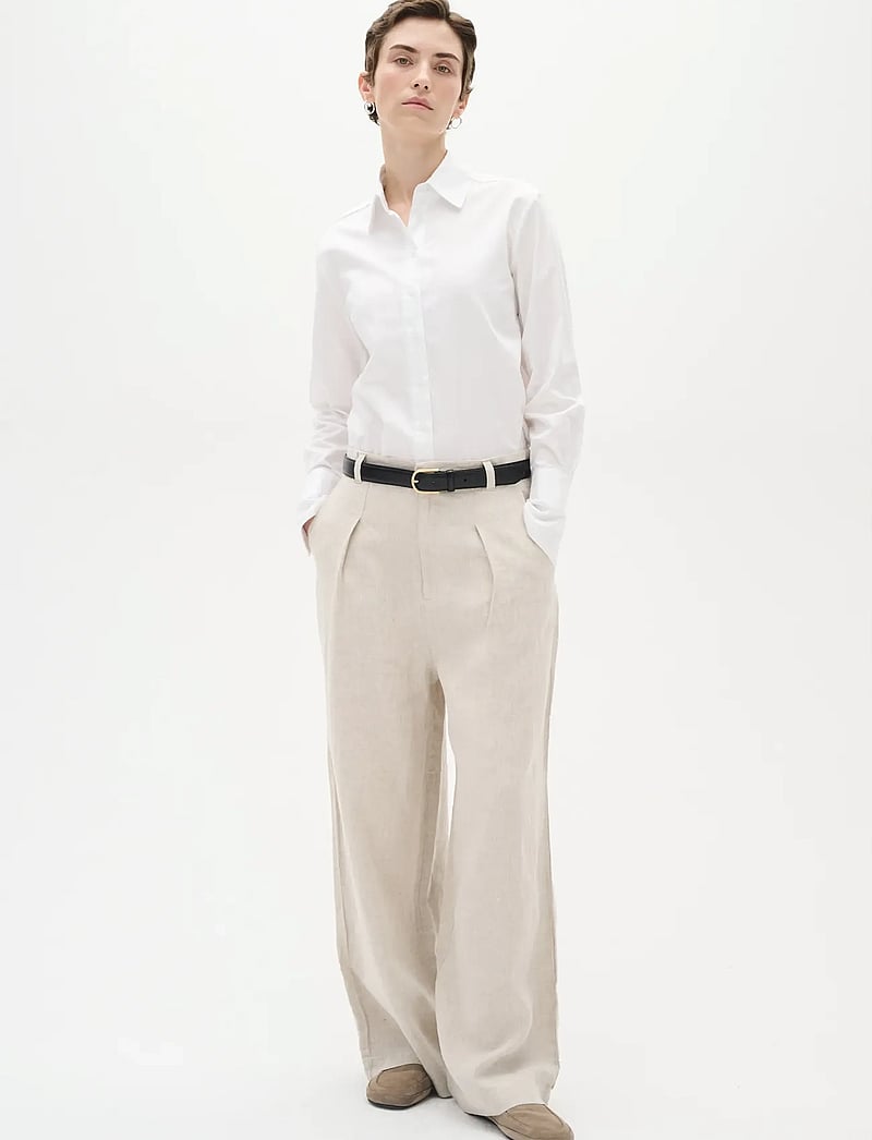 InWear - VexIW Shirt - pikkade varrukatega särgid - pure white - 0