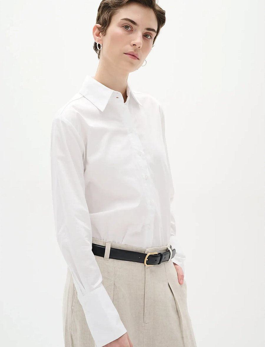 InWear - VexIW Shirt - langærmede skjorter - pure white - 4