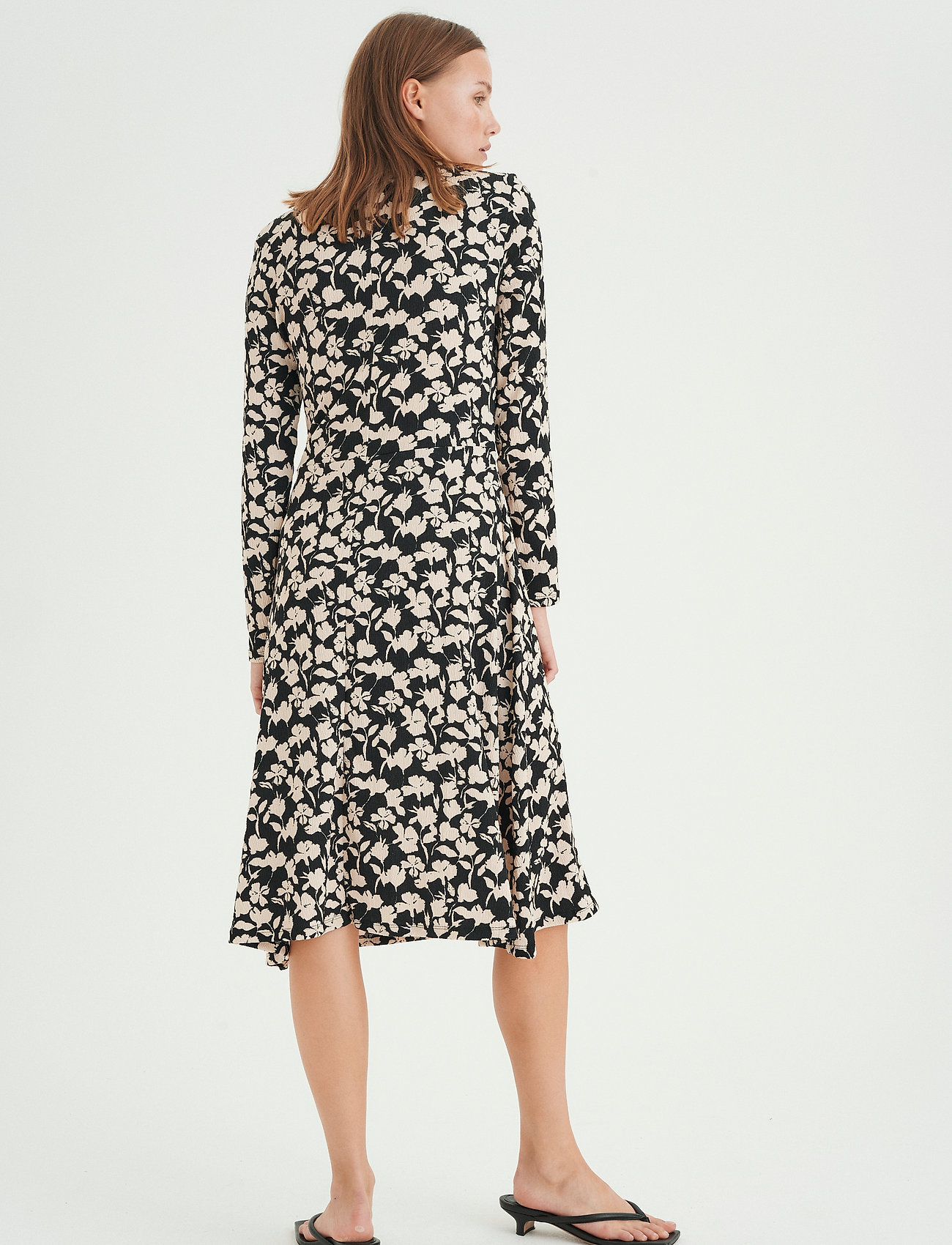 InWear - HenryIW Dress - black flower contur - 4