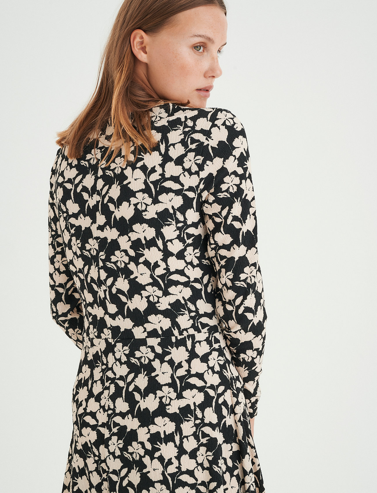 InWear - HenryIW Dress - black flower contur - 5