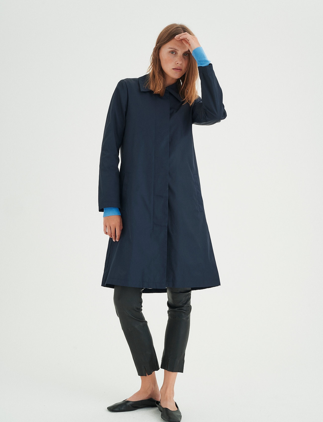 InWear - JoyceIW A-line Coat - marine blue - 3