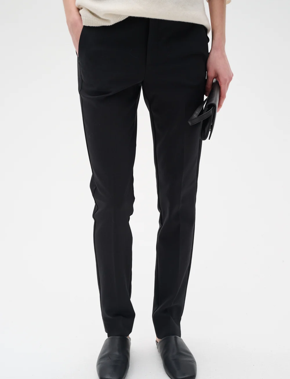 InWear - ZellaIW Long Pant - kostymbyxor - black - 0