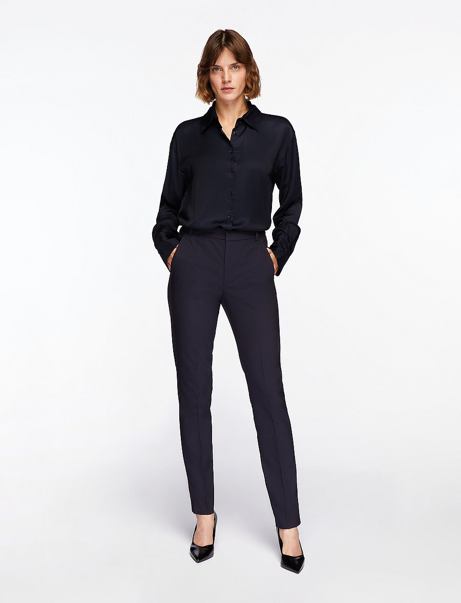 InWear - ZellaIW Long Pant - anzugshosen - marine blue - 2