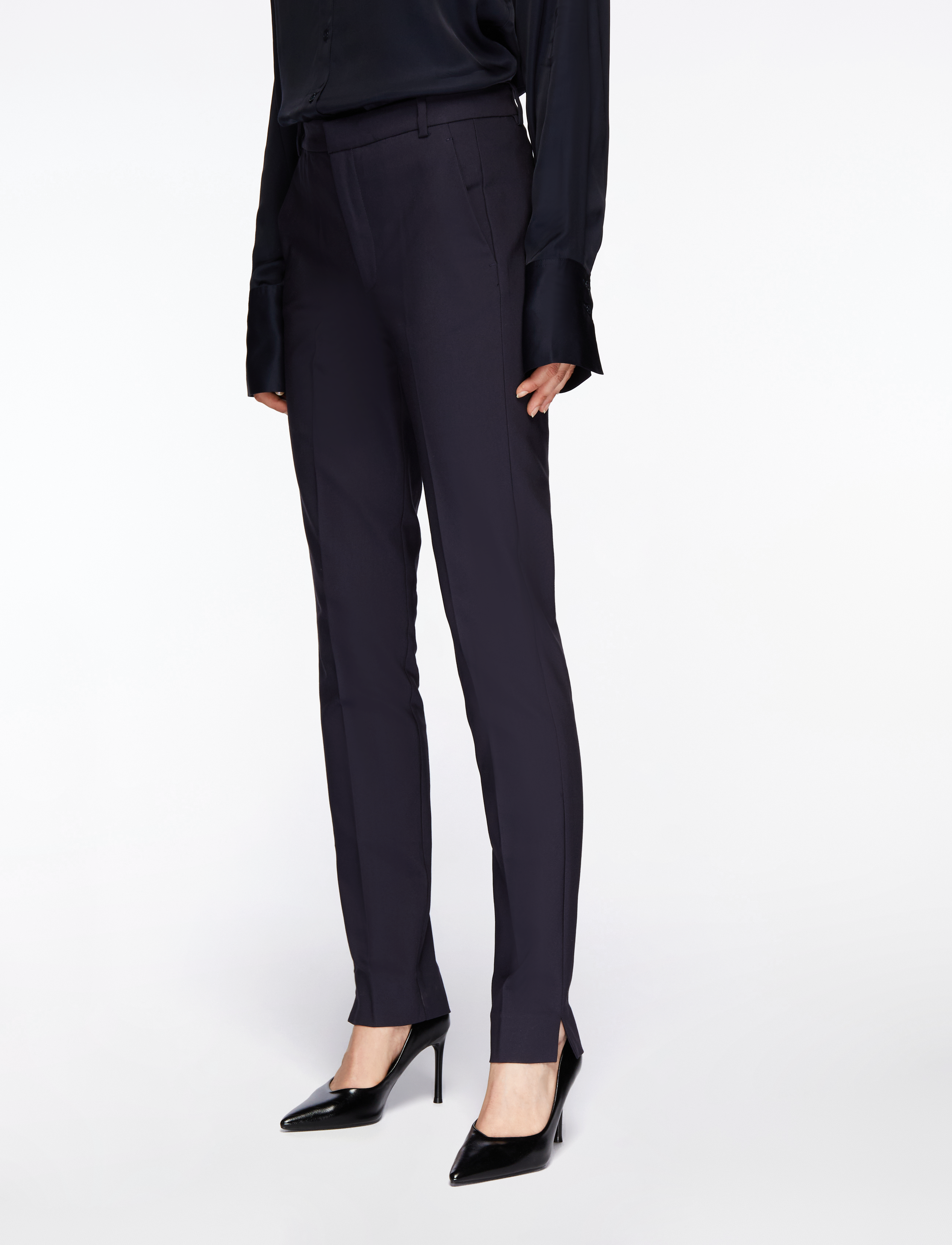 InWear ZellaIW Long Pant - Bukser - MARINE BLUE / navy