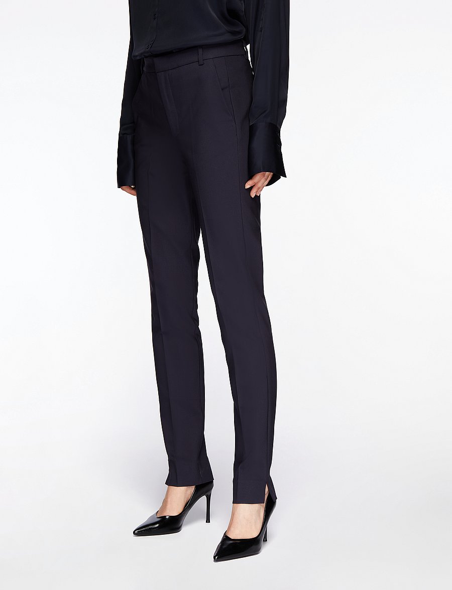 InWear - ZellaIW Long Pant - anzugshosen - marine blue - 0
