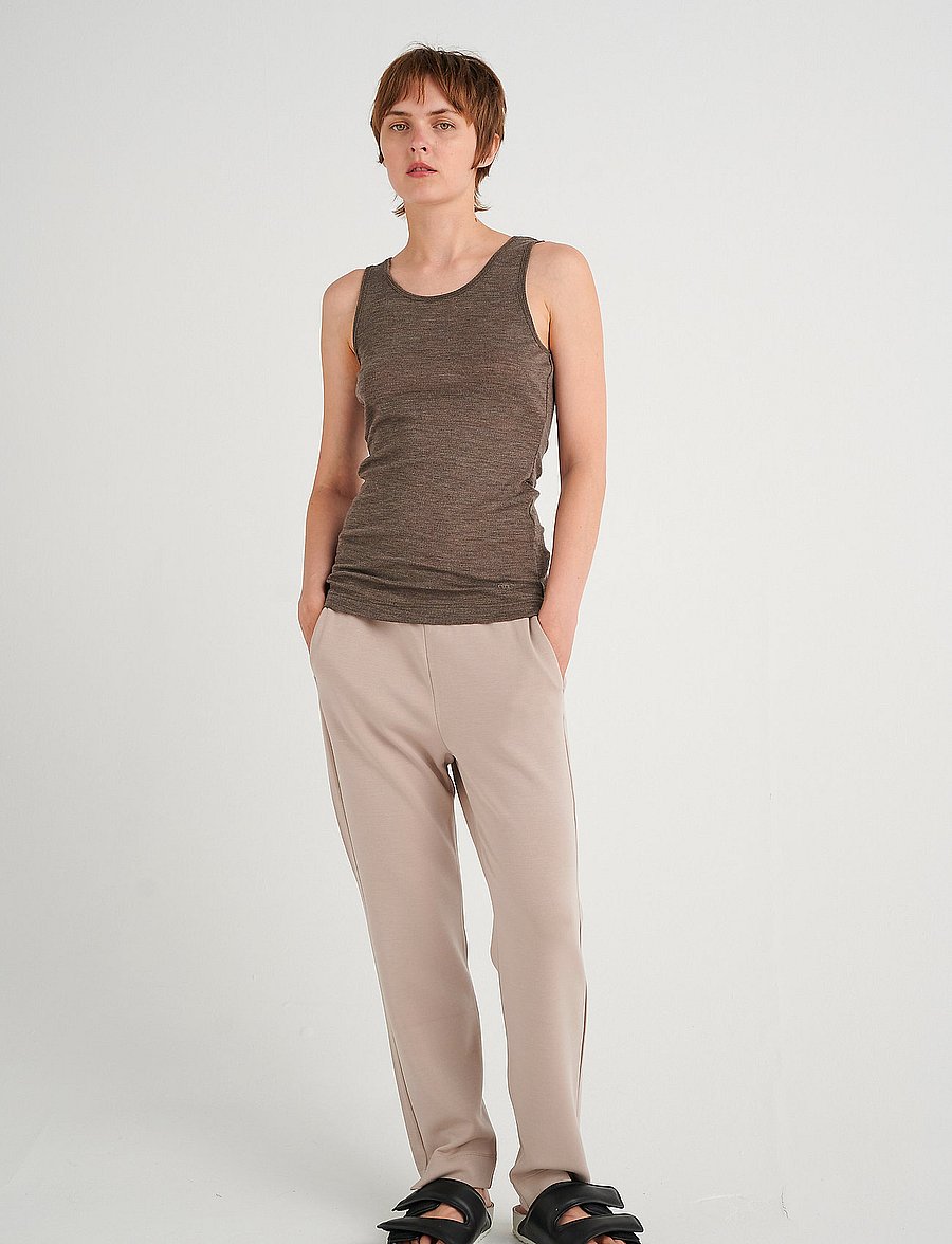 InWear - FangIW Tank - Ärmellose tops - brown melange - 3