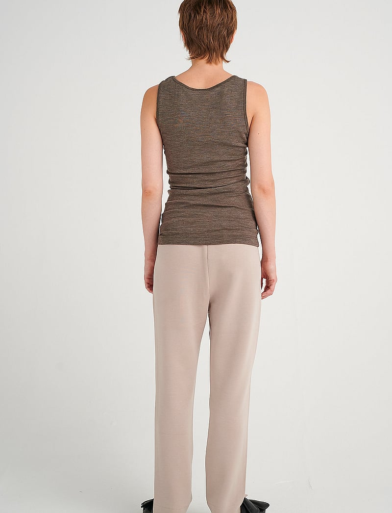 InWear - FangIW Tank - linnen - brown melange - 4