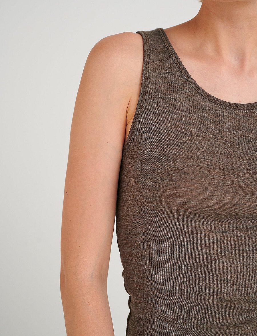 InWear - FangIW Tank - Ärmellose tops - brown melange - 5