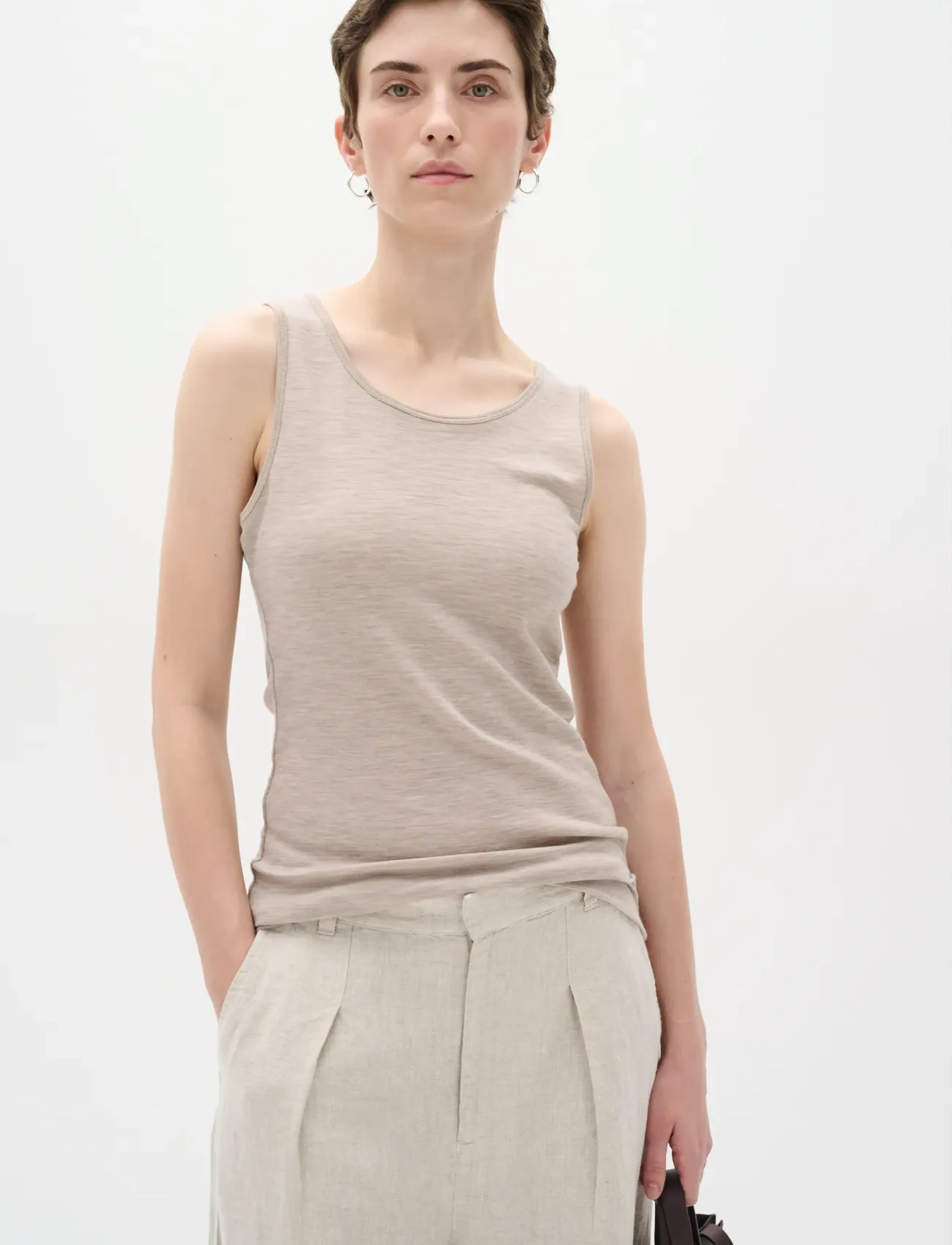 InWear Fangiw Tank, Kvinder, Tank Top, Beige, Str: XL