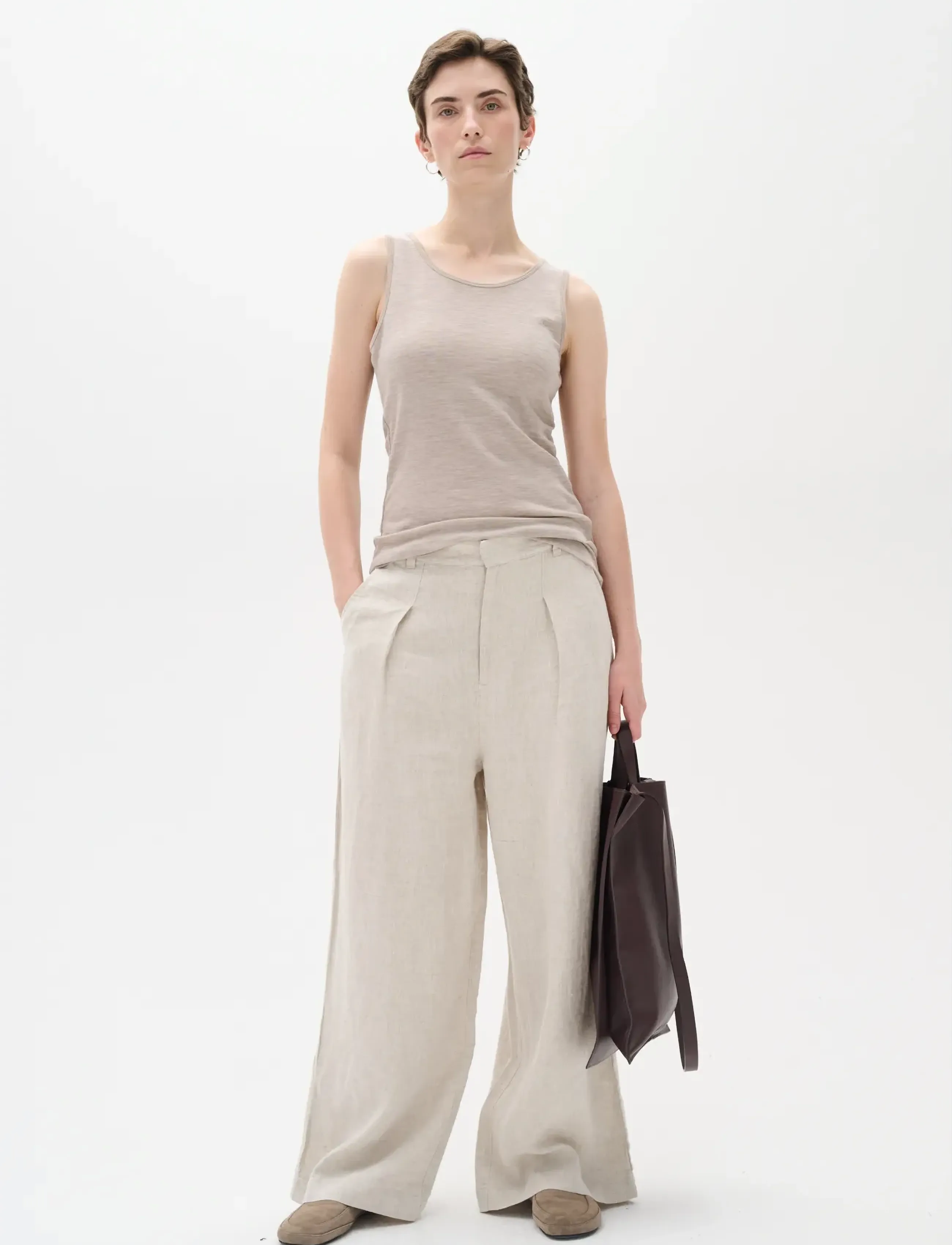 InWear - FangIW Tank - Ärmellose tops - oatmeal melange - 3