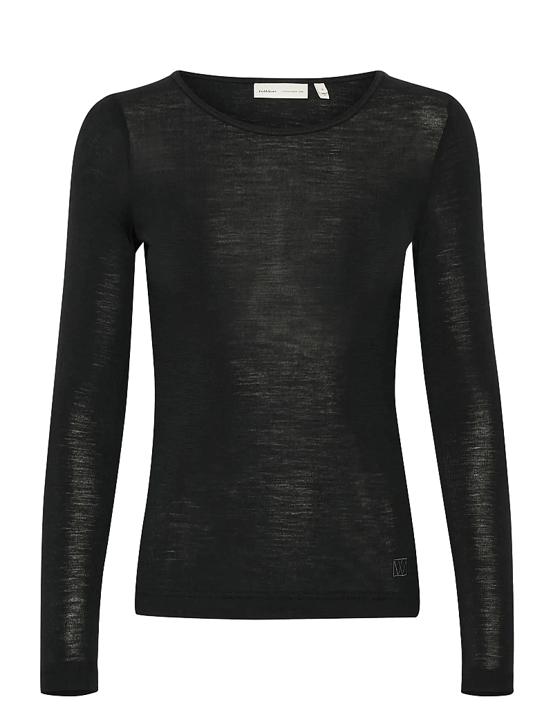 InWear - FangIW T-Shirt LS - pikkade varrukatega alussärgid - black - 1