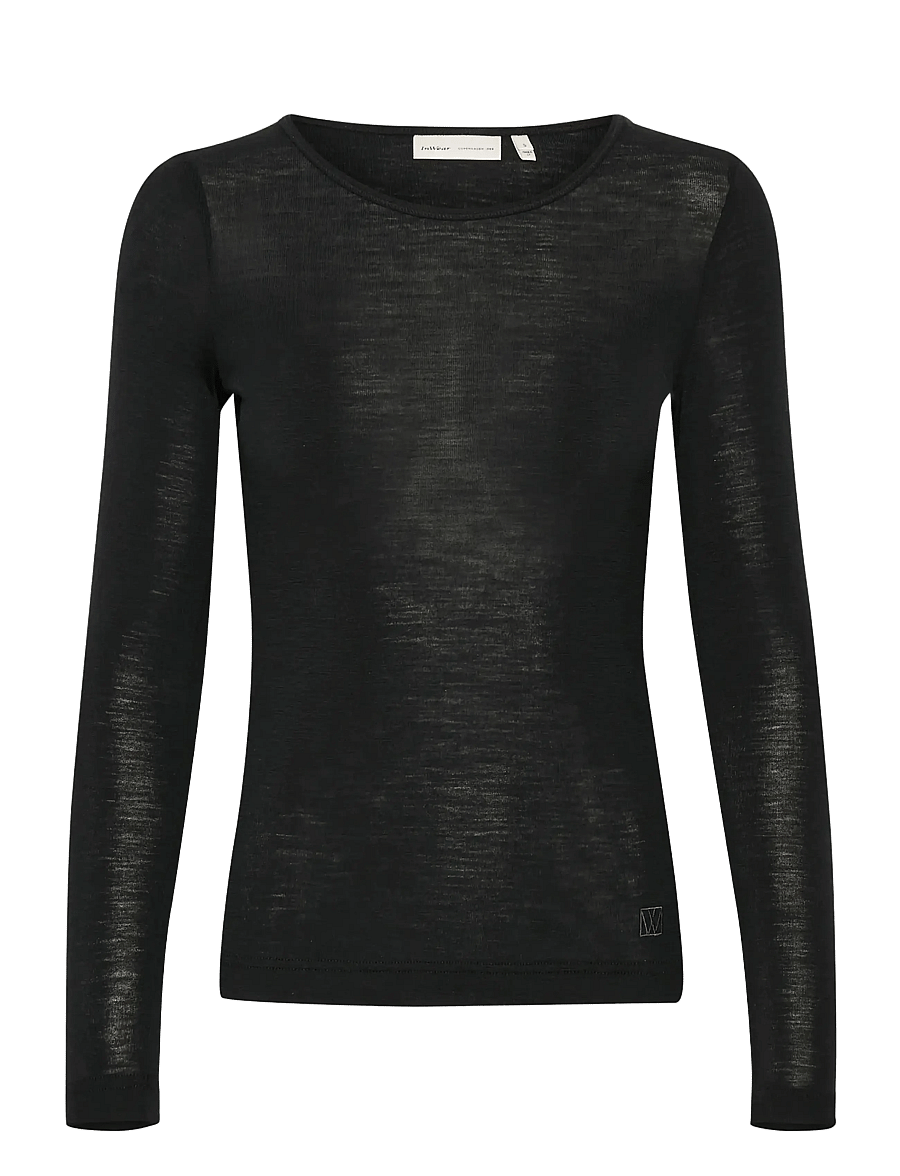 InWear - FangIW T-Shirt LS - pikkade varrukatega alussärgid - black - 1