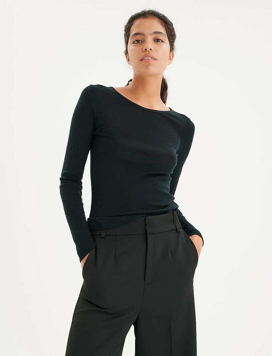 InWear - FangIW T-Shirt LS - pikkade varrukatega alussärgid - black - 0