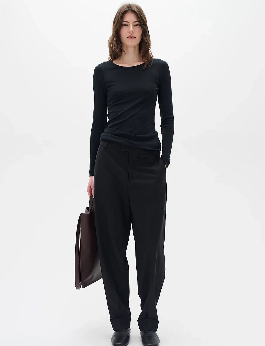 InWear - FangIW T-Shirt LS - pikkade varrukatega topid - black - 0