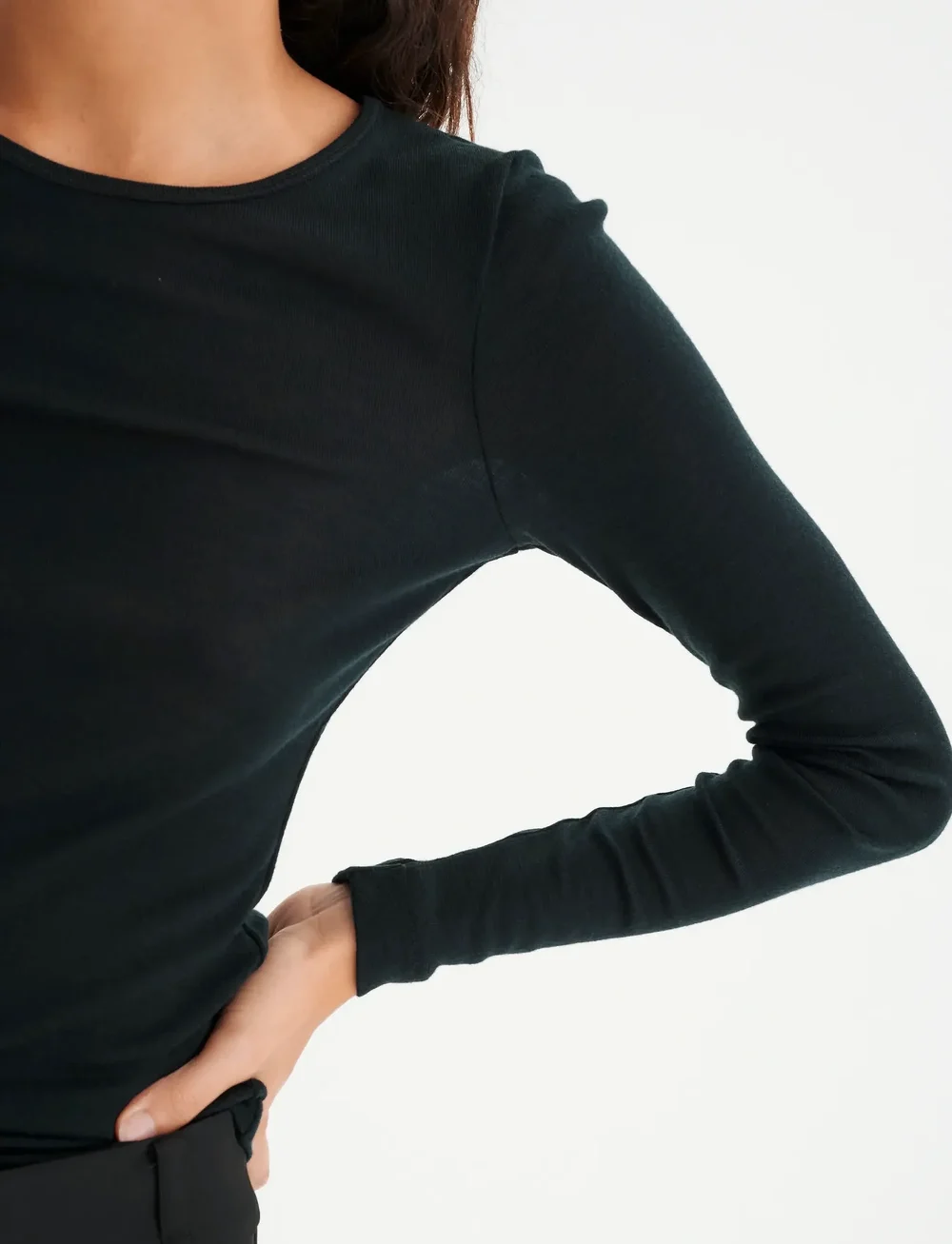 InWear - FangIW T-Shirt LS - langärmlige tops - black - 5