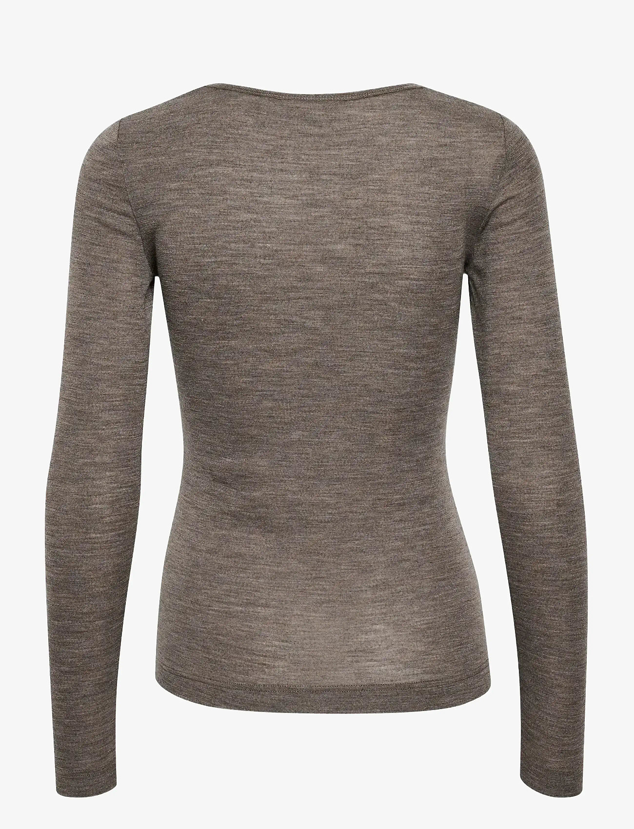 InWear - FangIW T-Shirt LS - langærmede toppe - brown melange - 2