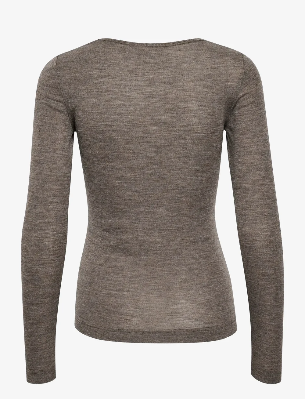 InWear - FangIW T-Shirt LS - långärmade toppar - brown melange - 2