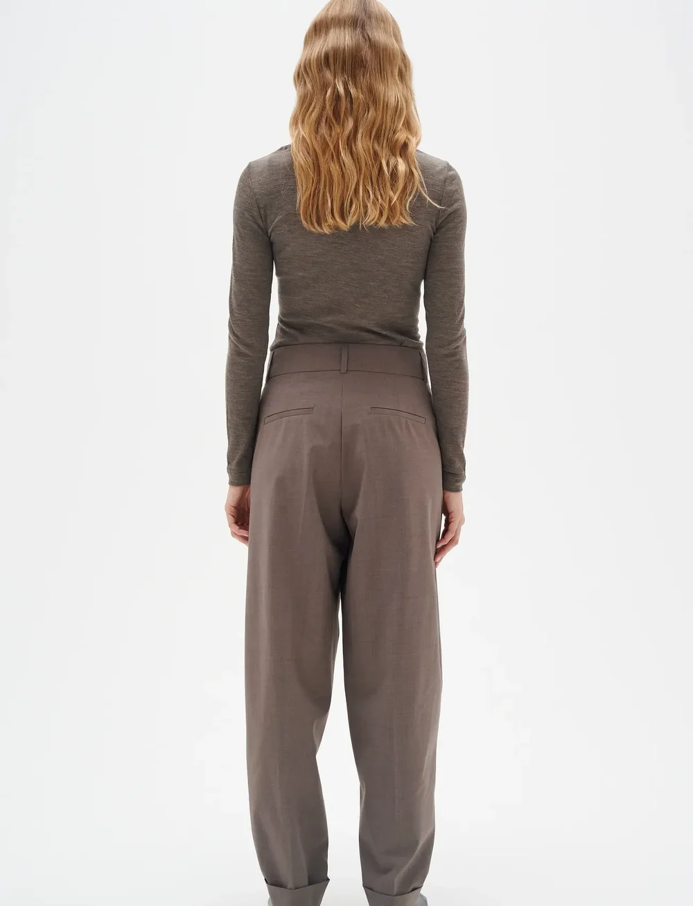 InWear - FangIW T-Shirt LS - långärmade toppar - brown melange - 4