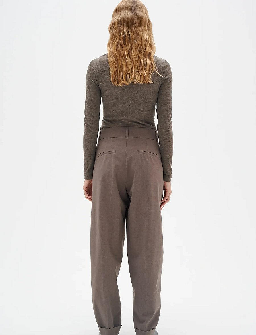 InWear - FangIW T-Shirt LS - pikkade varrukatega alussärgid - brown melange - 4