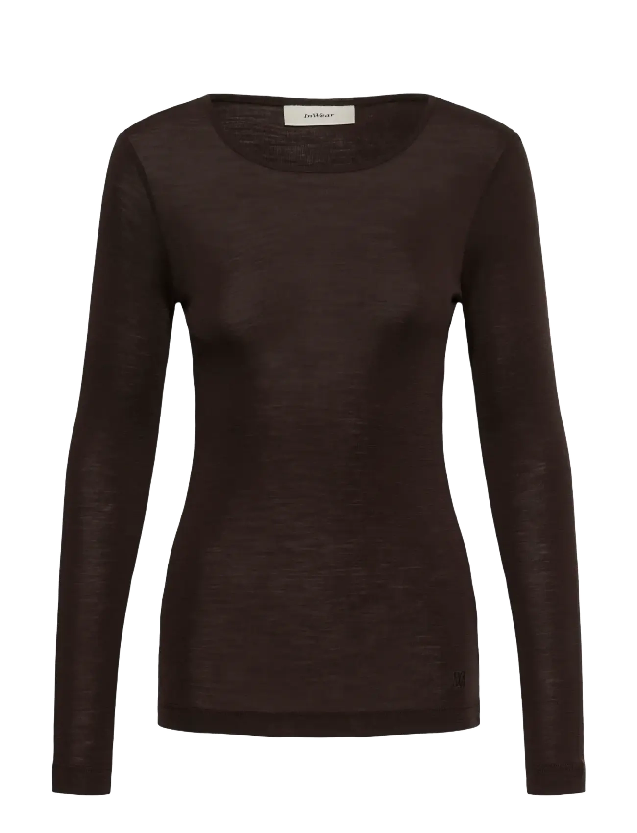 InWear FangIW T-Shirt LS - Kleidung - CHOCOLATE BROWN / brown