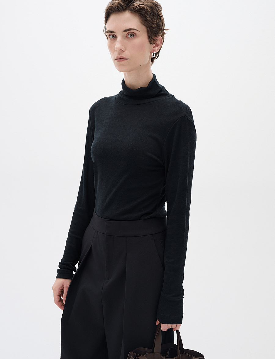 InWear - FangIW Rollneck - kõrge kaelusega kudumid - black - 0
