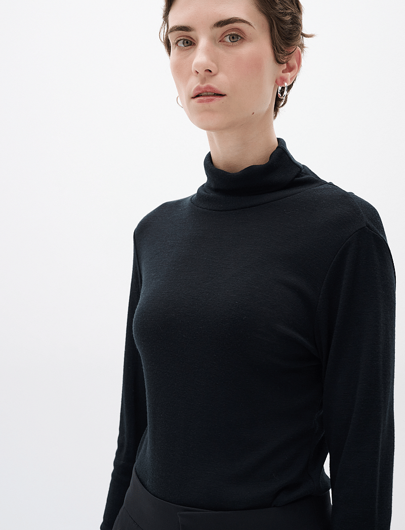 InWear - FangIW Rollneck - polotröjor - black - 4