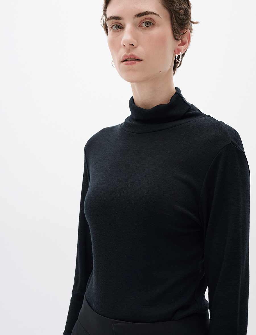 InWear - FangIW Rollneck - kõrge kaelusega kudumid - black - 4