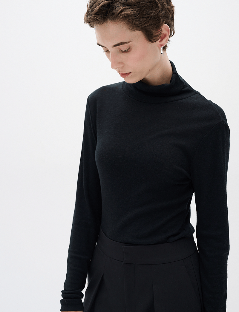 InWear - FangIW Rollneck - polotröjor - black - 5