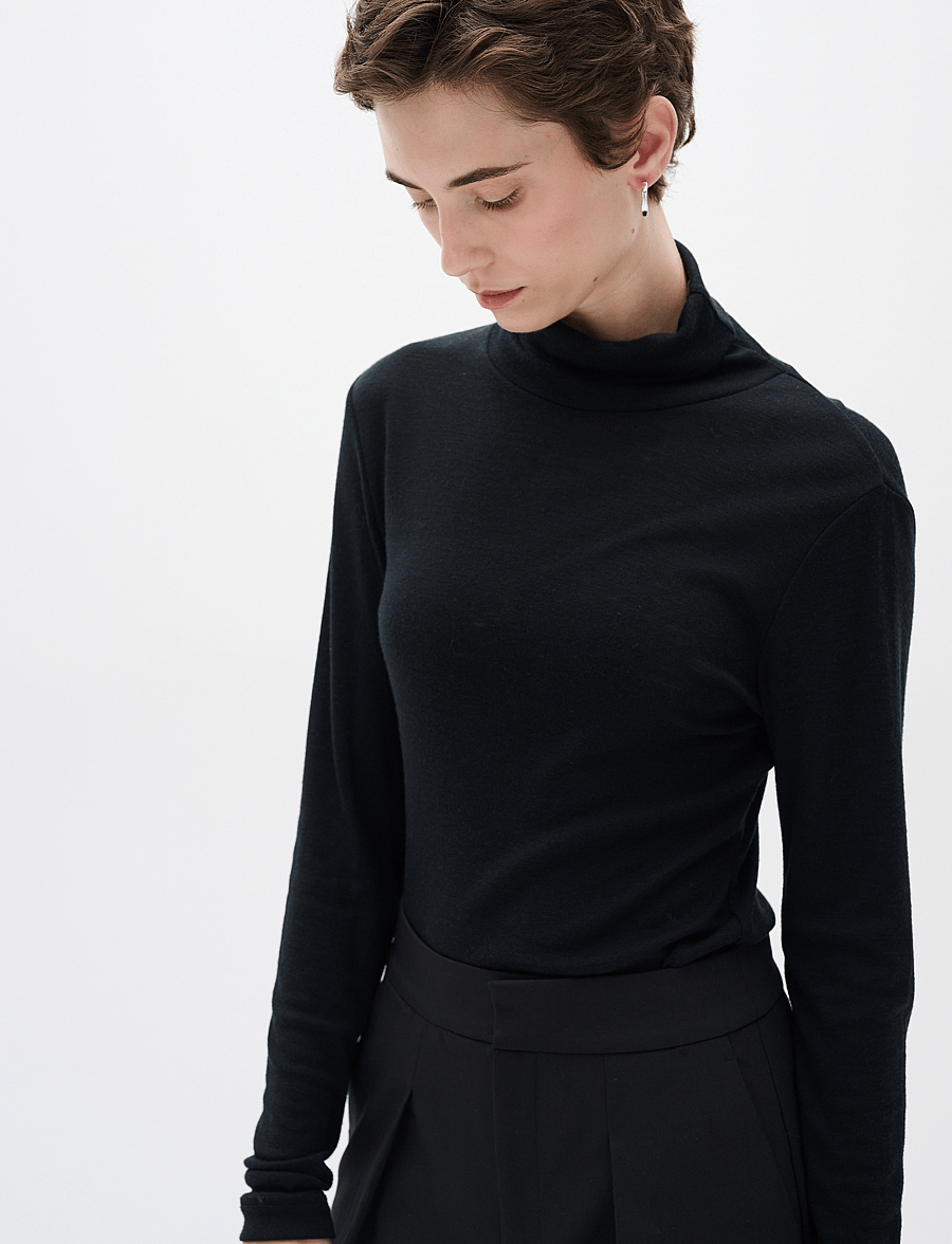 InWear - FangIW Rollneck - kõrge kaelusega kudumid - black - 5