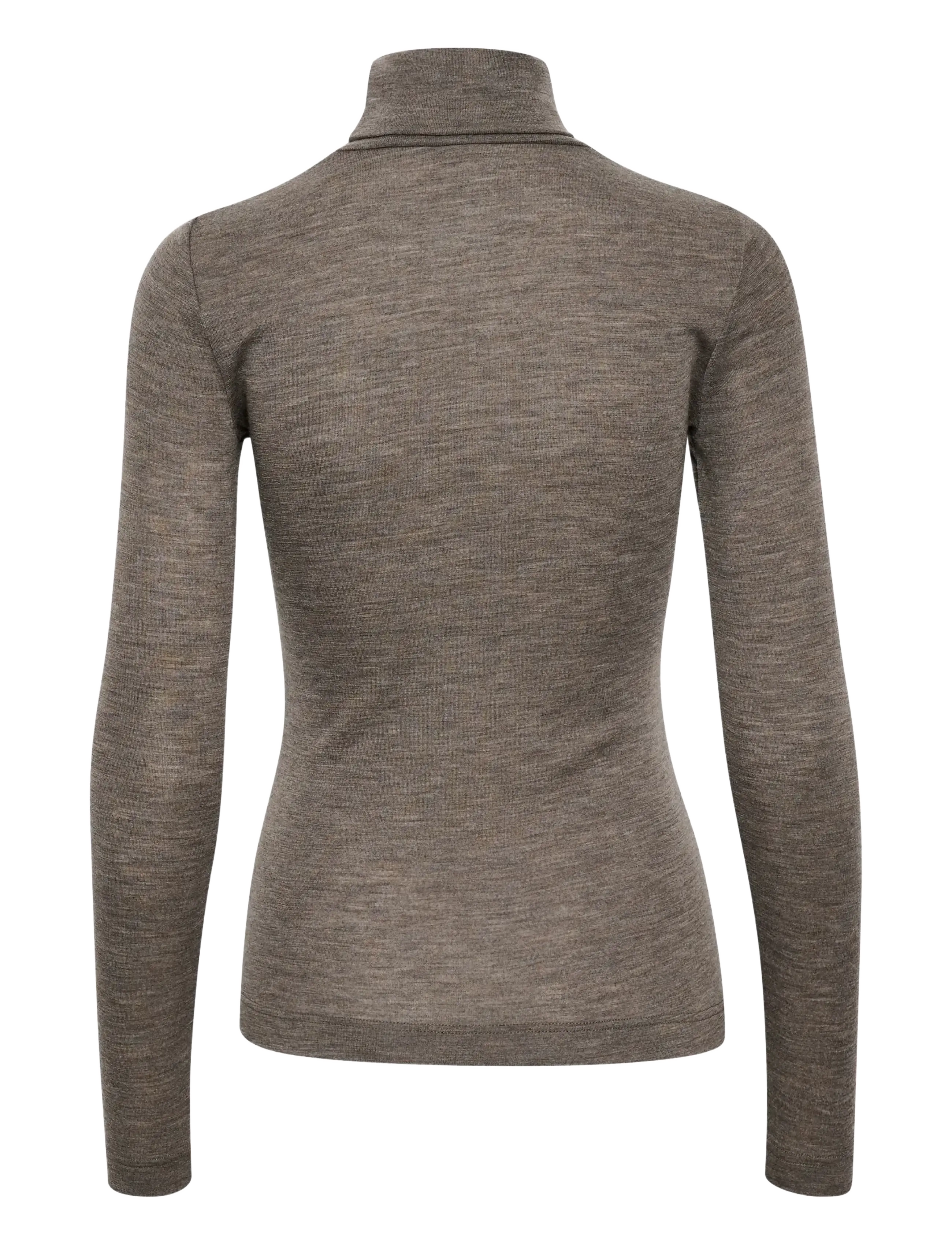 InWear - FangIW Rollneck - kõrge kaelusega kudumid - brown melange - 2