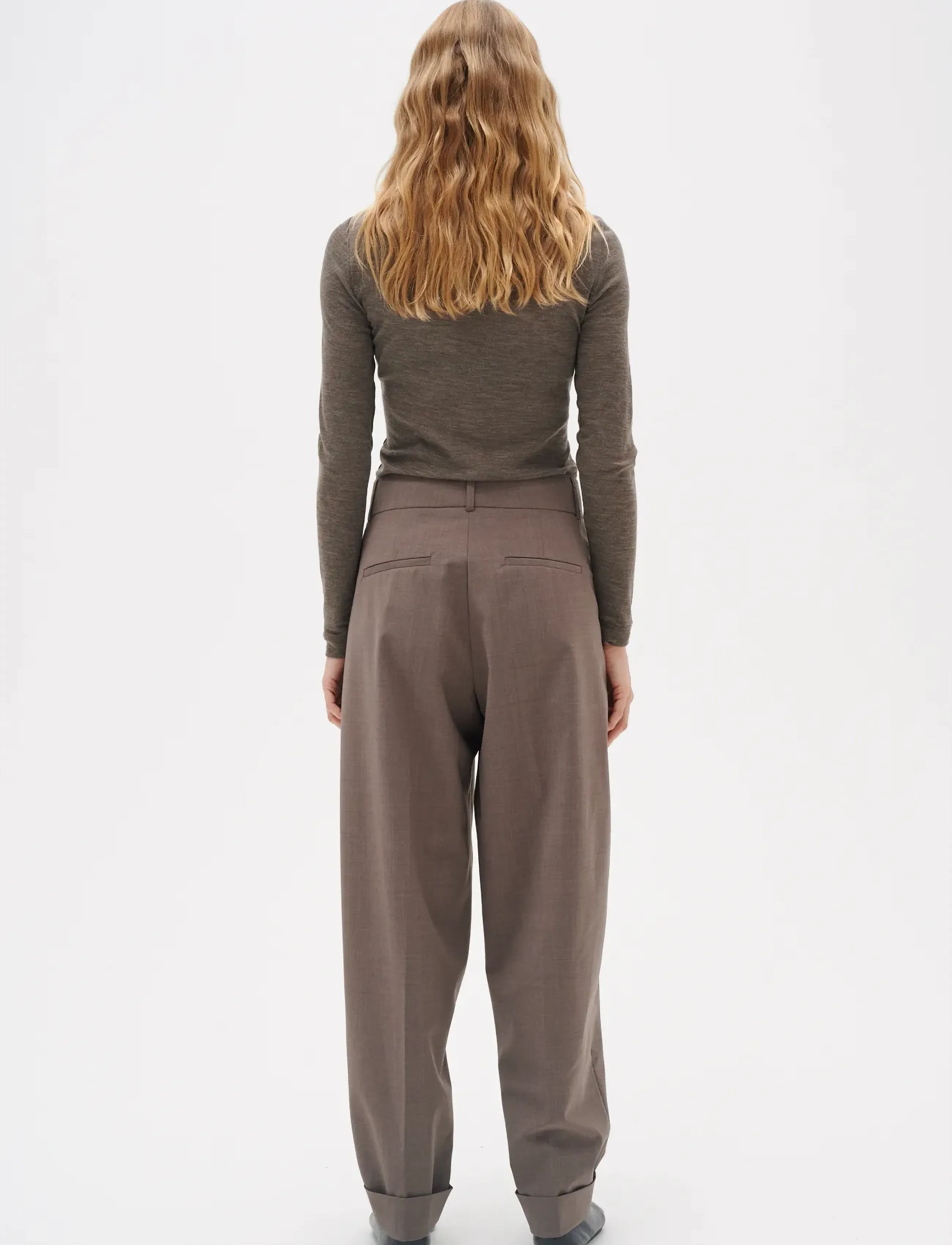 InWear - FangIW Rollneck - kõrge kaelusega kudumid - brown melange - 4