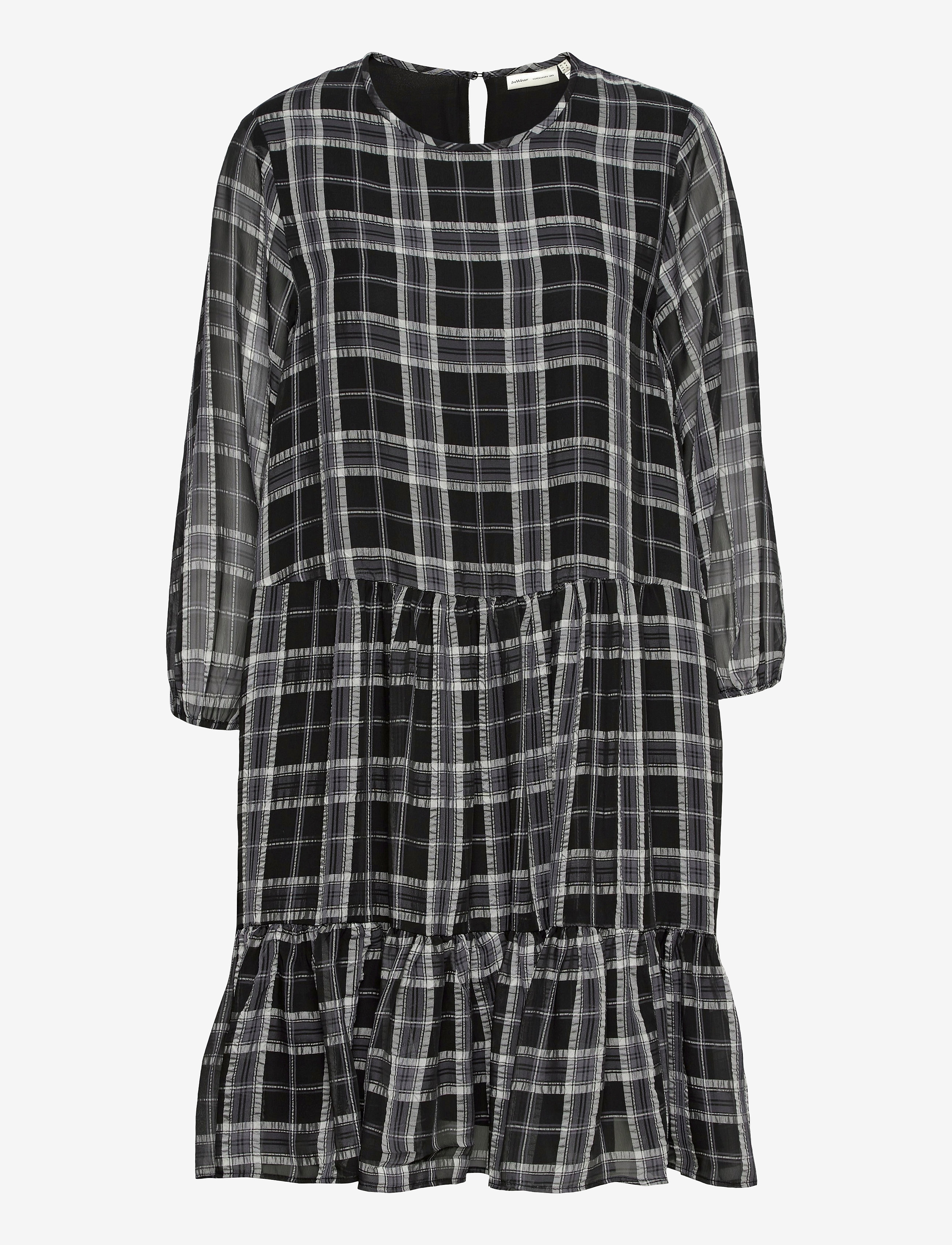 InWear JeanneIW Dress - Kleidung - BLACK / WHITE / black