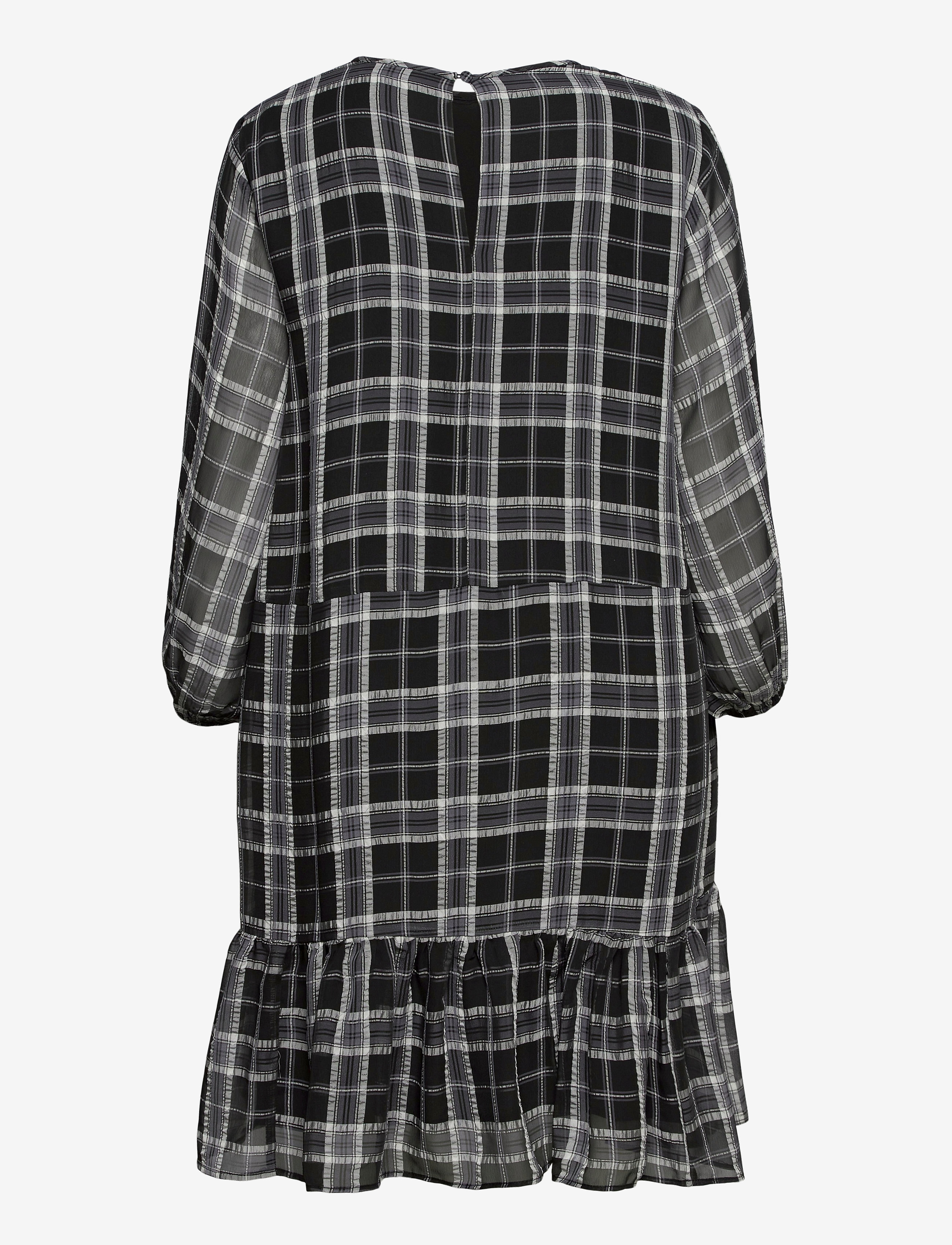 InWear - JeanneIW Dress - midi kjoler - black / white - 2