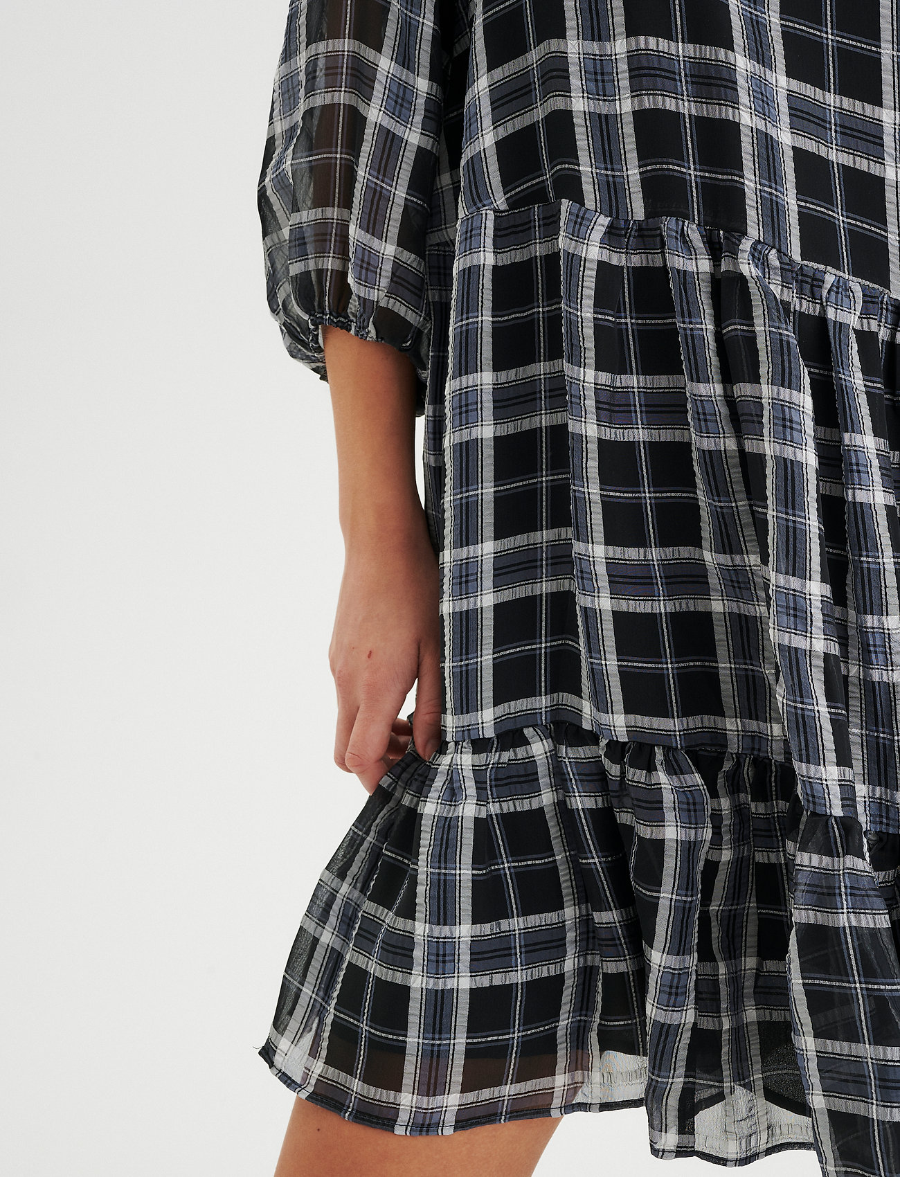 InWear - JeanneIW Dress - midi kjoler - black / white - 5